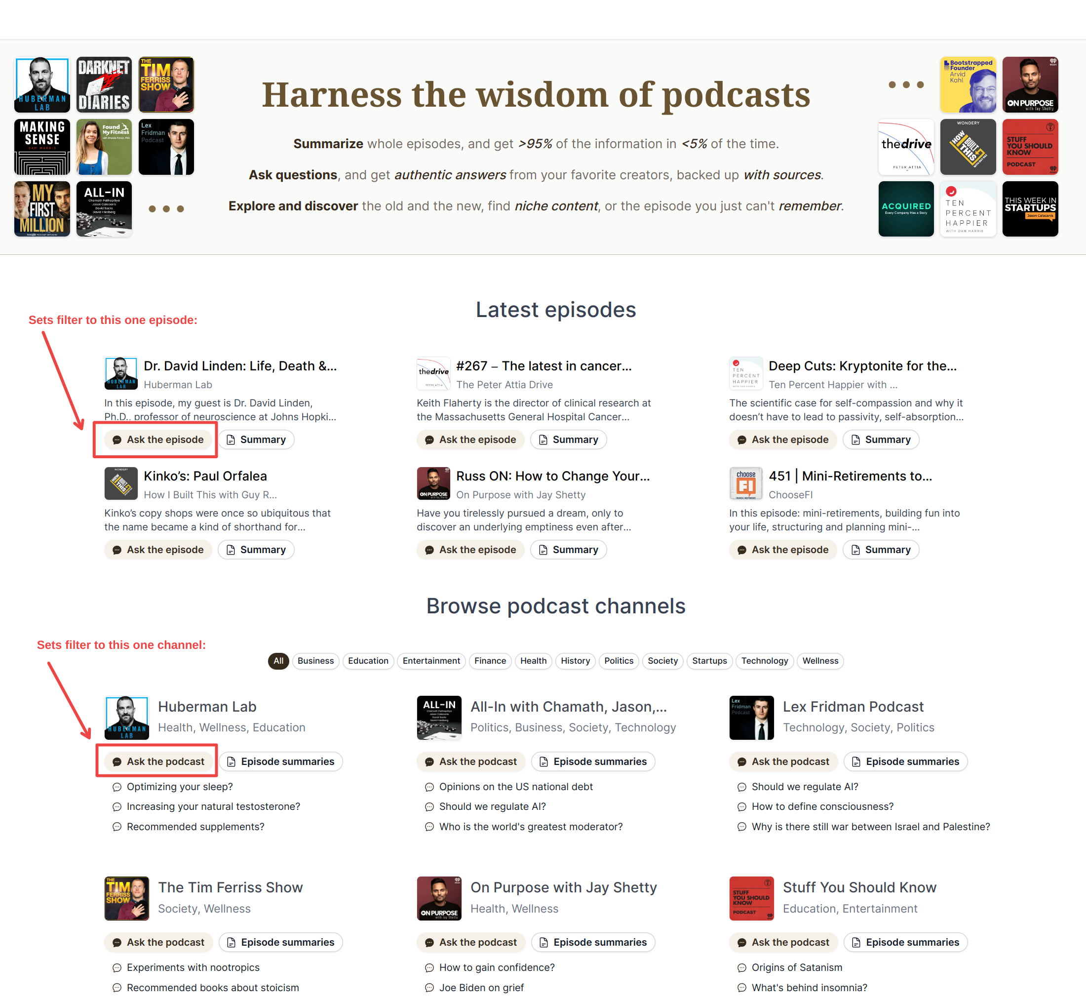 Podcast Summaries, Lex Fridman Podcast